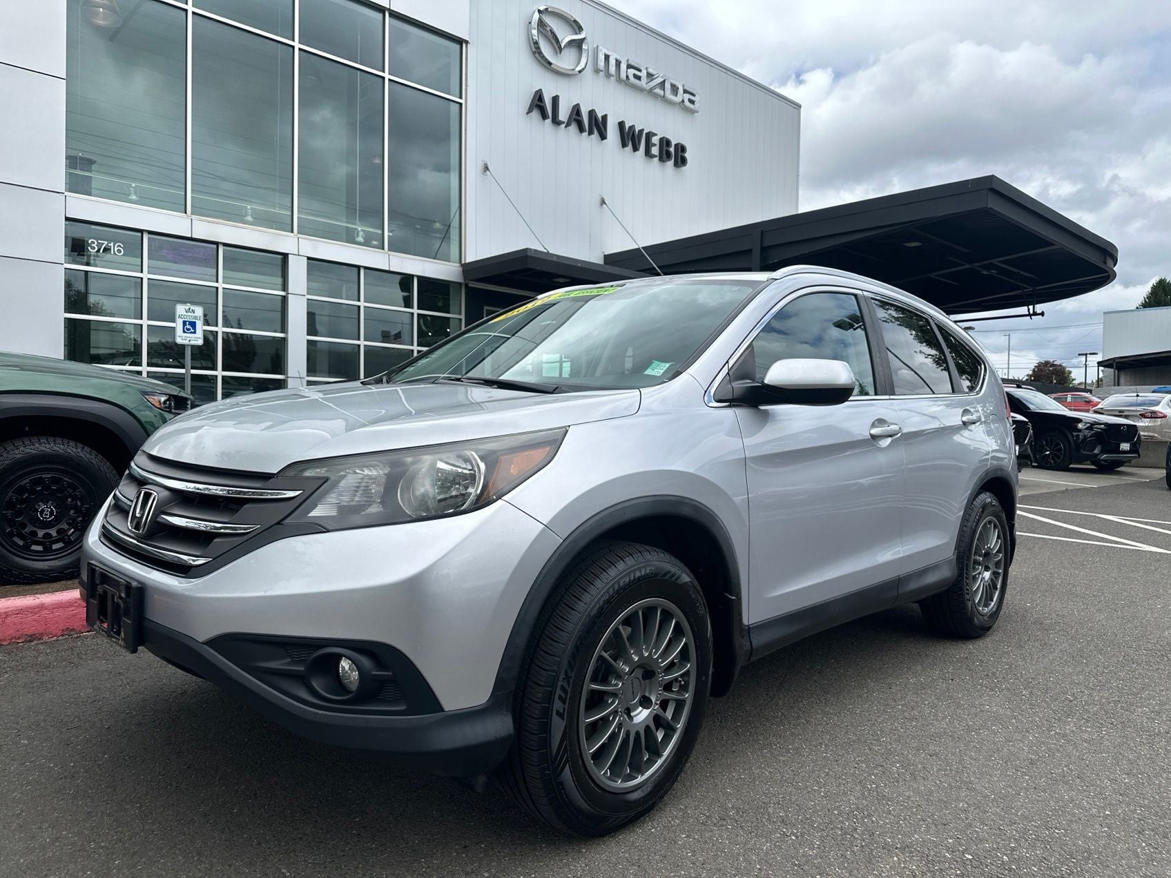 2012 Honda CR-V EX-L in Silver — front three-quarter view