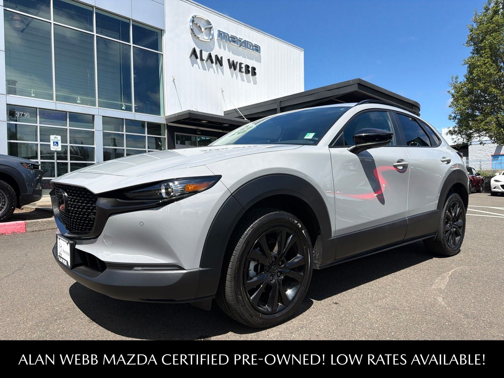 2026 Mazda Mazda CX-30 2.5 S Aire Edition in Aero Gray Metallic — front three-quarter view